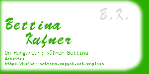 bettina kufner business card